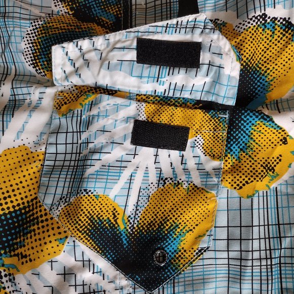 Maui And Sons Board Shorts Mens Size 34 Multicolor Floral Beach Swim Trunks - Picture 9 of 12